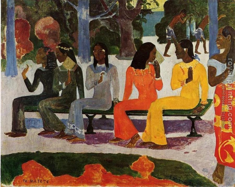 Paul Gauguin : The Market Paul Gauguin : The Market